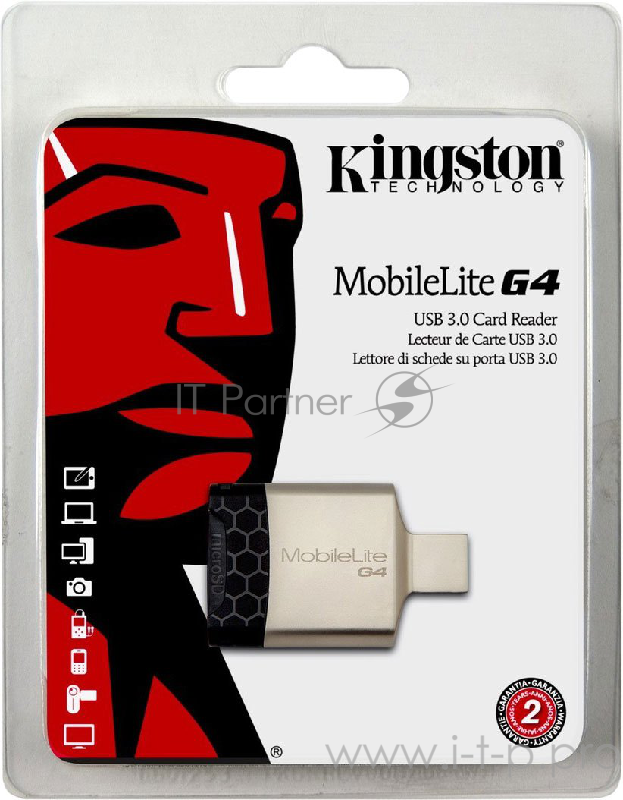 Устройство считывания USB 3.0 Card Reader ALL in 1 Kingston FCR-MLG4