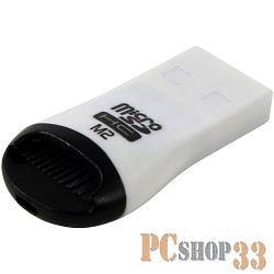 Устройство считывания USB 2.0 Card Reader Micro ORIENT CR-012 black/white/red, для карт Micro SD, ext 29681