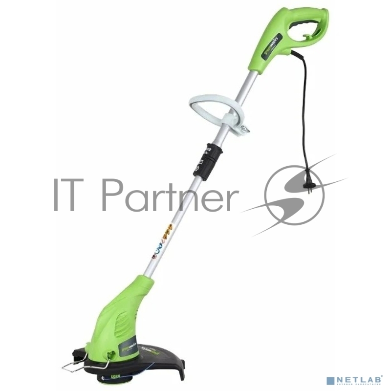 Триммер электро GREENWORKS 21217 нижний двигатель 500Вт леска 1.6мм 33см