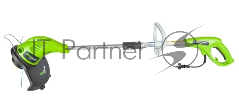 Триммер электро GREENWORKS 21217 нижний двигатель 500Вт леска 1.6мм 33см