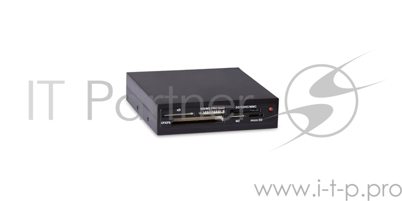 Устройство считывания USB 2.0 Card reader SD/SDHC/MMC/MS/microSD/xD/CF, 3.5 (черный) GR-116B