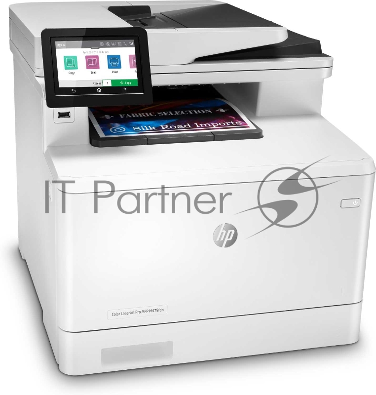 МФУ лазерный, принтер/сканер/копир, HP Color LaserJet Pro M479fdn (W1A79A) A4 Duplex, Net, WiFi белый/черный