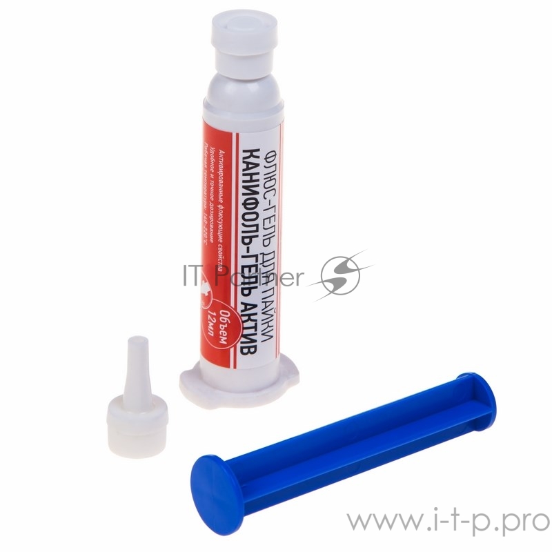 Флюс-гель для пайки Rexant 09-3686 «Канифоль-гель актив» 12мл (шприц)