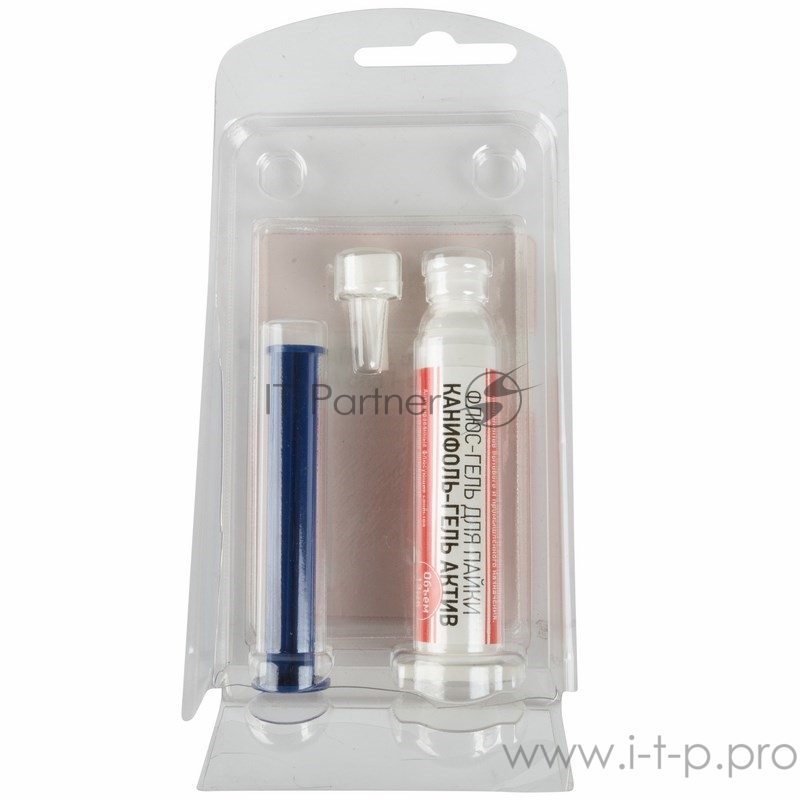 Флюс-гель для пайки Rexant 09-3686 «Канифоль-гель актив» 12мл (шприц)