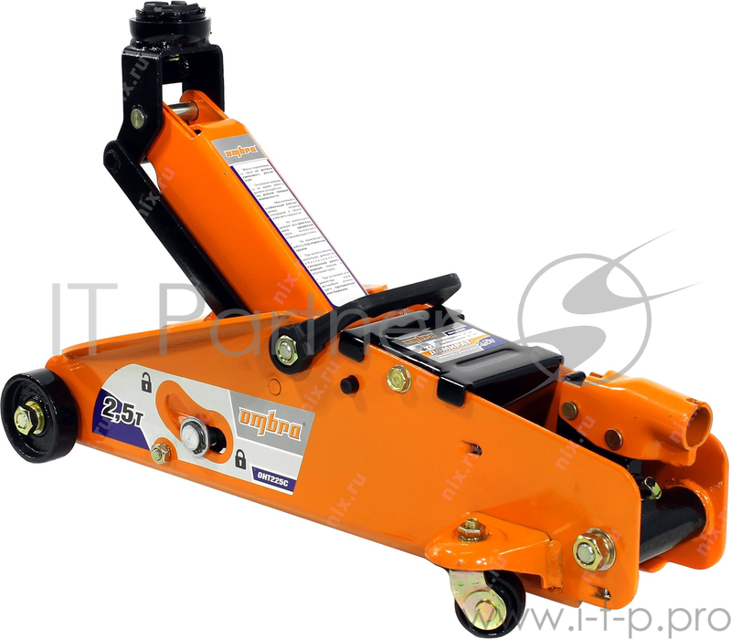 Домкрат OMBRA OHT225C подкатной 2.5т с фиксатором в кейсе 140-387мм