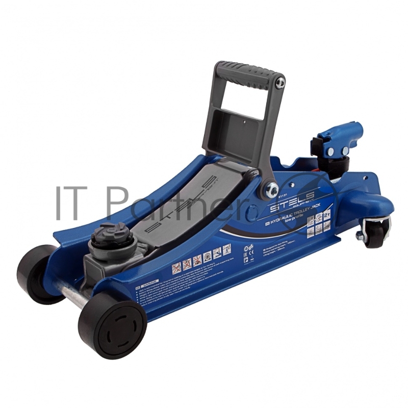 Домкрат STELS 51131 гидравлический подкатной поворотная рукоятка 2т low profile 100-350мм