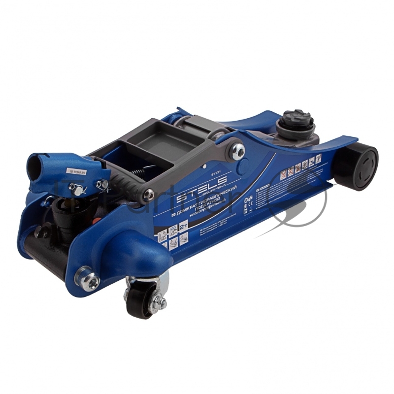 Домкрат STELS 51131 гидравлический подкатной поворотная рукоятка 2т low profile 100-350мм