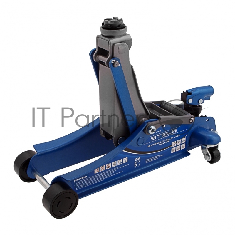 Домкрат STELS 51131 гидравлический подкатной поворотная рукоятка 2т low profile 100-350мм