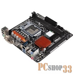 Материнская плата ASRock H110M-ITX/AC RTL { LGA1151, H110 2xDDR4-2133 PCI-Ex16 DVI/HDMI 8ch 4xSATA3 M2 2xUSB3 GLAN WIFI BT mini-ITX}