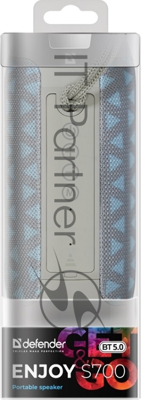 Колонки DEFENDER ENJOY S700 1.0 bluetooth синий,10Вт, BT/FM/TF/USB/AUX