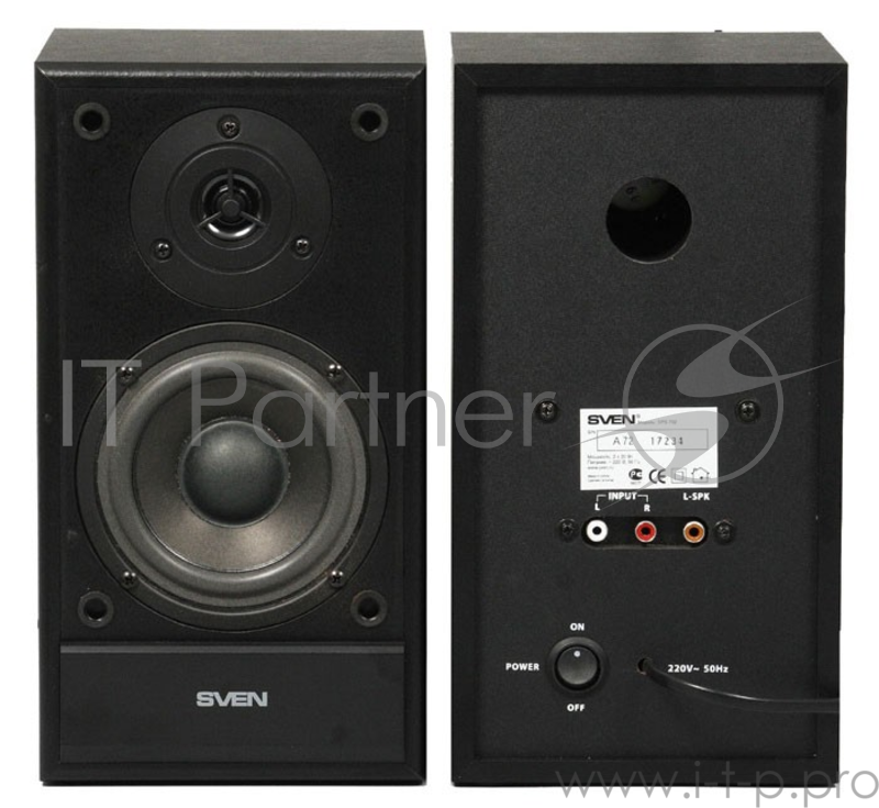 Колонки Sven SPS-702 2.0 коричневый/орех 40Вт