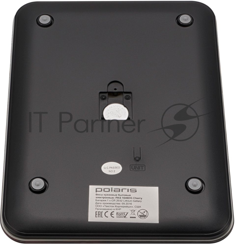 Весы кухонные электрон POLARIS PKS1046DG Cherry 10 кг, стекло