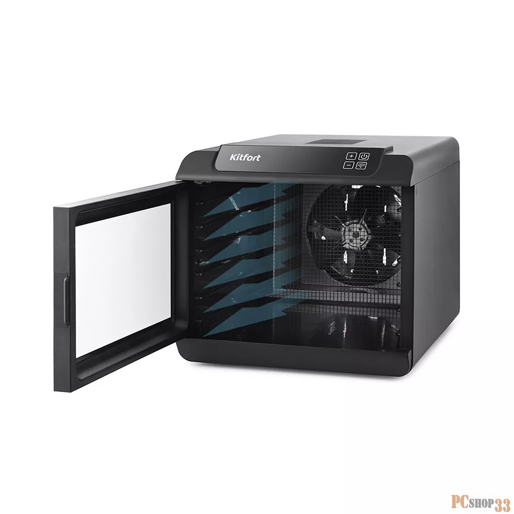 Сушка для фруктов и овощей Kitfort КТ-1905 5под. 500Вт черный