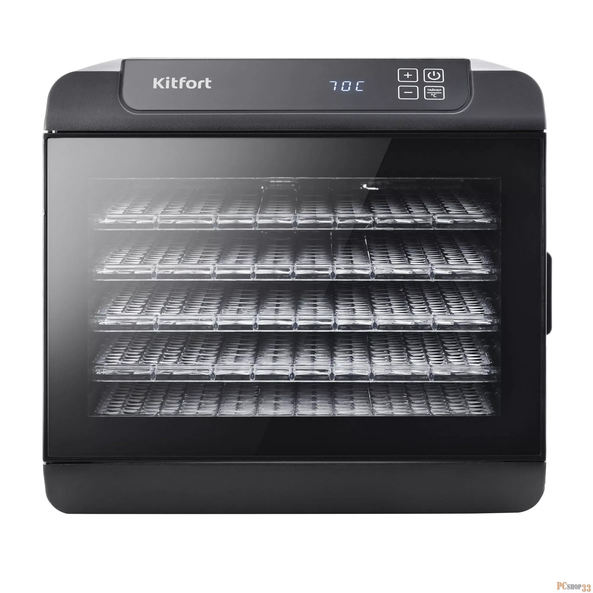 Сушка для фруктов и овощей Kitfort КТ-1905 5под. 500Вт черный