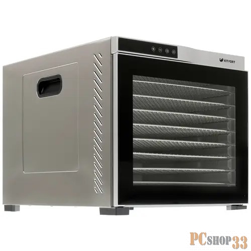 Сушка для фруктов и овощей Kitfort КТ-1910 10под. 1000Вт нержавеющая сталь