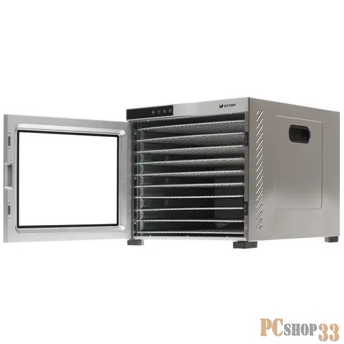 Сушка для фруктов и овощей Kitfort КТ-1910 10под. 1000Вт нержавеющая сталь