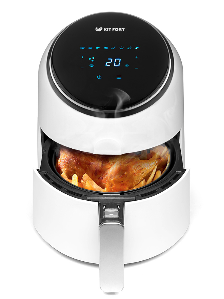 Аэрогриль Kitfort KT-2206 Eva 1300Вт белый/черный