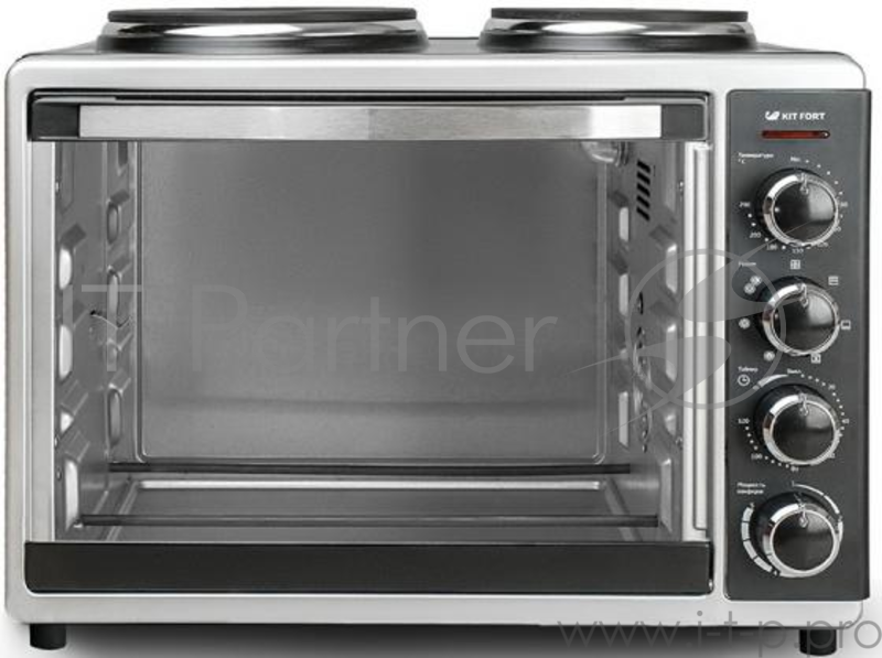 Электропечь Kitfort КТ-1703 30л. 1600Вт серебристый/черный