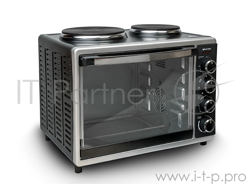 Электропечь Kitfort КТ-1703 30л. 1600Вт серебристый/черный