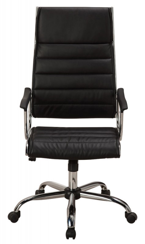 Офисное кресло или стул Бюрократ CH-994 Стул c высокой спинкой(хромированная крестовина, металлические подлокотники)
