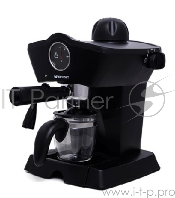 Кофеварка KITFORT КТ-706 Рожковая полуавтоматическая эспрессо-кофеварка. Ёмкость резервуара: 0,4 л. Давление: 4 бара. Функция взбивания молока.