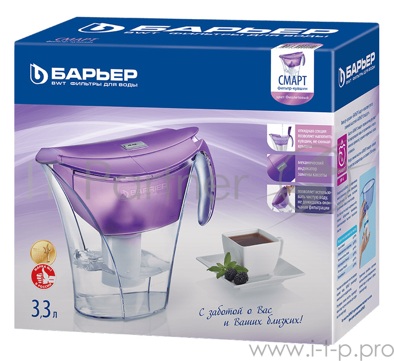 Фильтр для воды Барьер Смарт черный