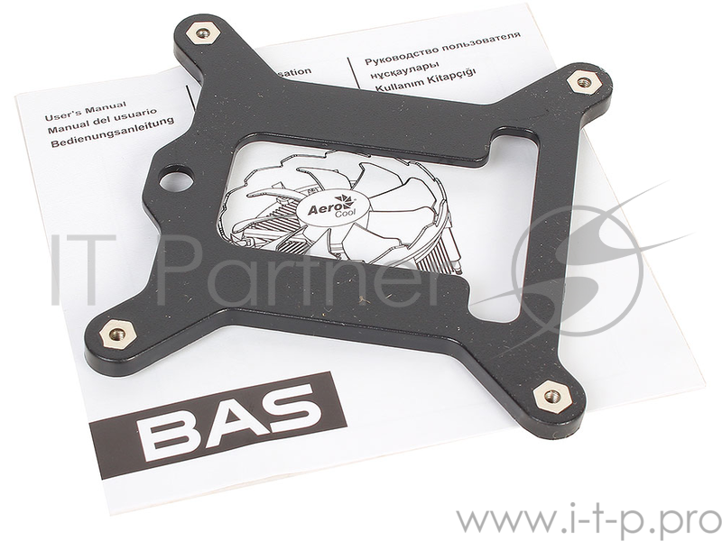 Кулер Aerocool BAS , до 100W, алюминий, 1600 RPM, Intel LGA 1150/1151/1155/1156, 25,4 dBA