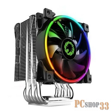 Кулер для процессоров GameMax Gamma 500 RAINBOW Кулер универсальный, Intel/AMD TDP 187W CPU