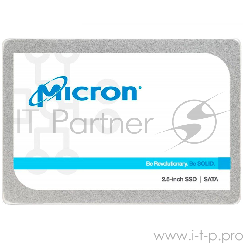 SSD накопитель Micron 1300 256GB SATA 2.5” 7mm, SATA 6 Gbit/s, Read/Write: 530 MB/s / 520 MB/s, Random Read/Write IOPS 58K/87K TBW 180