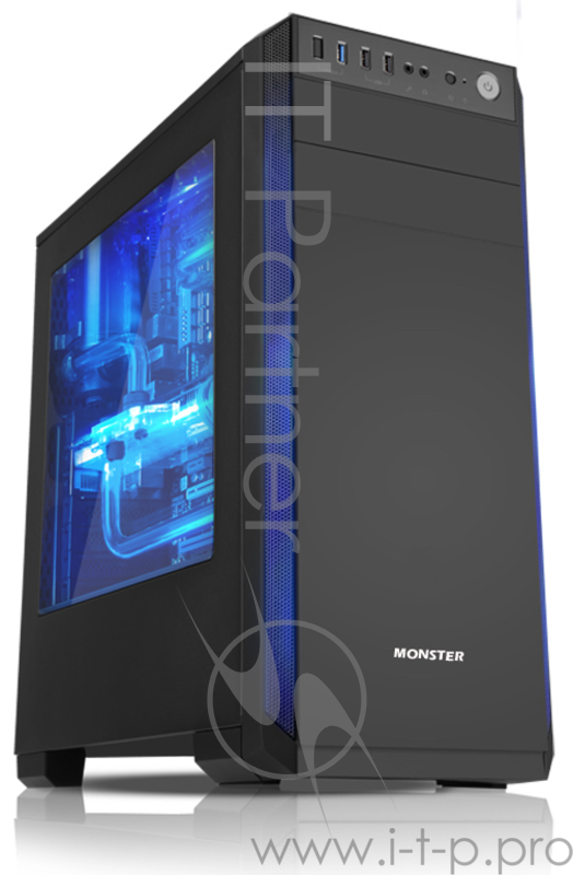 Корпус 3Cott MONSTER II , ATX, без БП, игровой, 1x USB 3.0, 2x USB 2.0, окно, (Г)455 * (Ш) 205 * (В) 482 мм, 0.7 мм