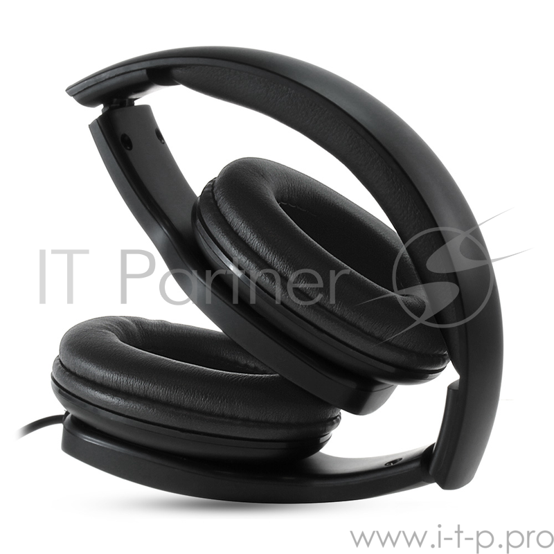 Гарнитура CROWN CMH-209T black ( Закрытого типа с микрофоном на проводе, складной корпус, регулируемое оголовье, длина кабеля 120см, кнопка приёма вызова, штекер jack 3.5мм 4pin, сопротивление 32Ом, мощность 20мВт, чувствительность 100 Дб, частотный