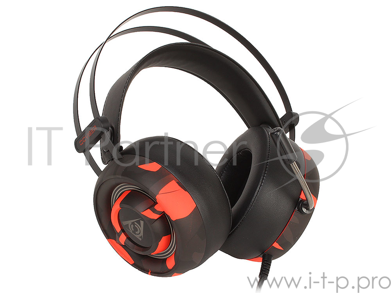 Гарнитура QCYBER ROOF black+red, звук 7.1, 2,2m, USB