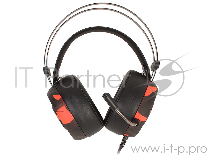 Гарнитура QCYBER ROOF black+red, звук 7.1, 2,2m, USB