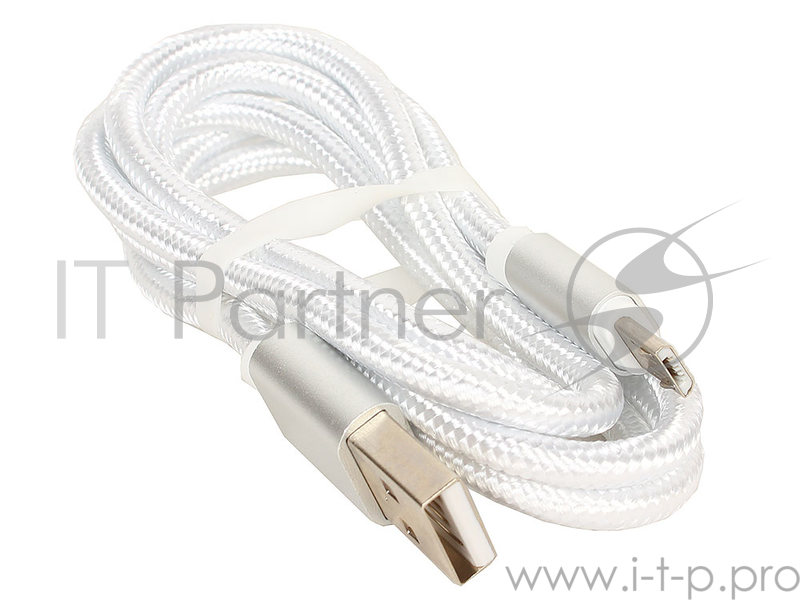 Кабель USB/micro USB Jet.A JA-DC21 1м белый (в оплётке, поддержка QC 3.0, пропускная способность 2A)