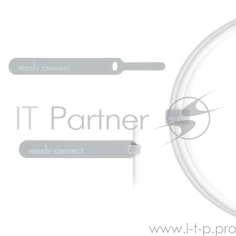Кабель Moshi USB-C на HDMI. Поддерживает разрешения видео 1080p HD и 4K UHD с частотой до 60 кадров в секунду. Длина 2 м. Цвет белый.