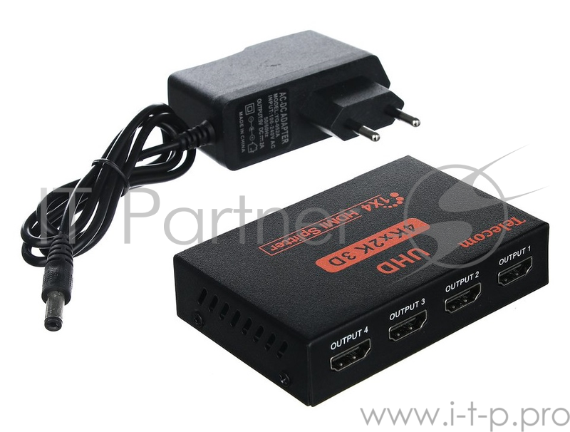 Разветвитель Telecom HDMI 1=>4 4k@30 HZ <TTS7005>