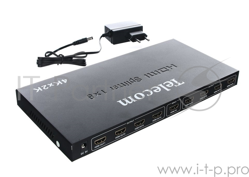 Разветвитель Telecom HDMI 1=>8 4k@30 HZ <TTS7010>