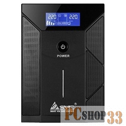 ИБП (UPS) SVC V-3000-F-LCD. 3000ВА / 1800Вт, 220В, 3 мс, 12В/7,5 Ач x 4 шт.,