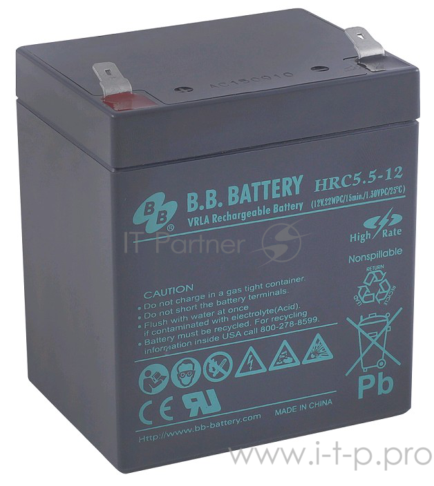 батареи B.B. Battery Аккумулятор HRC 5.5-12 (12V 5Ah )