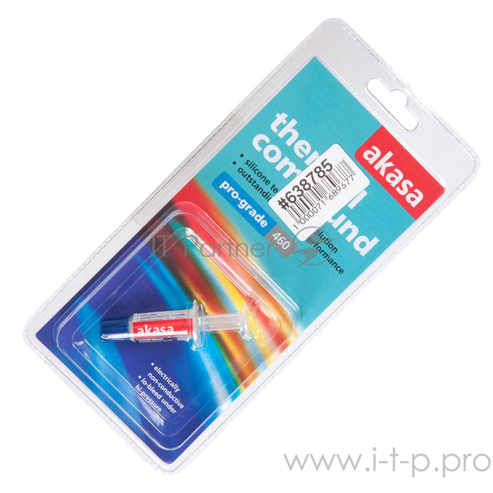 Термопаста Akasa ProGrade 460 3,5 грамма с картой для нанесения AK-460