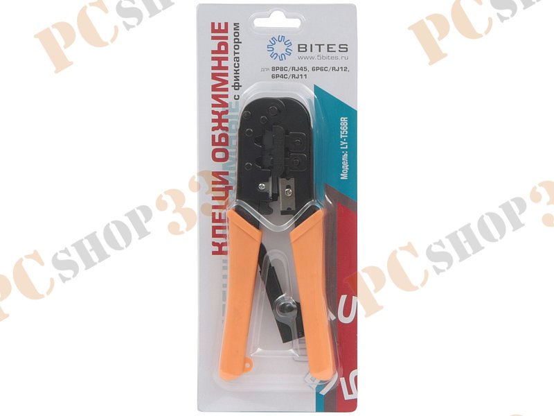 Инструмент клещи обжимные 5bites LY-T568R (RJ-45, RJ-11, RJ-12)