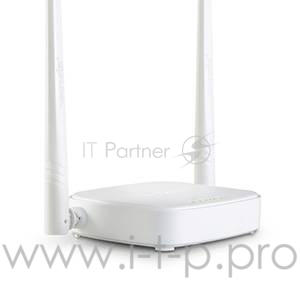 Сетевое оборудование TENDA N301 маршрутизатор 802.11n, до300Мбит/с, 2T2R, LAN: 3х10/100Мбит/с, WAN: 1х10/100Мбит/c, 2 внешние антенны 5дБи