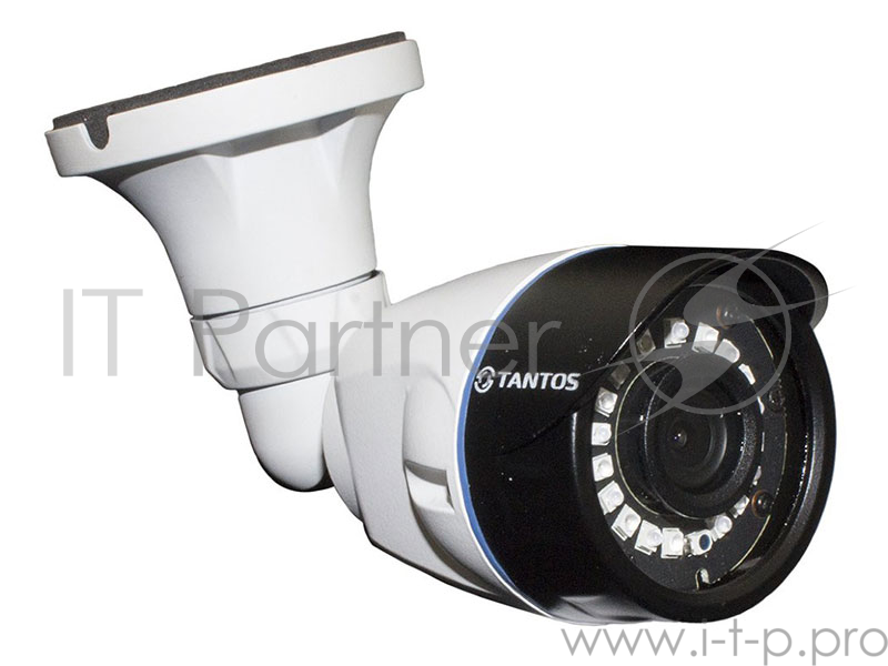 Камера TANTOS TSc-Pecof24 (3.6) Цилиндрическая универсальная видеокамера 4 в1 (AHD, TVI, CVI, CVBS) 1080p с функцией «День/Ночь», 1/2.7
