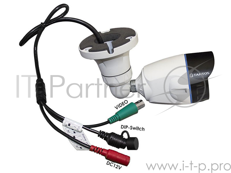Камера TANTOS TSc-Pecof24 (3.6) Цилиндрическая универсальная видеокамера 4 в1 (AHD, TVI, CVI, CVBS) 1080p с функцией «День/Ночь», 1/2.7