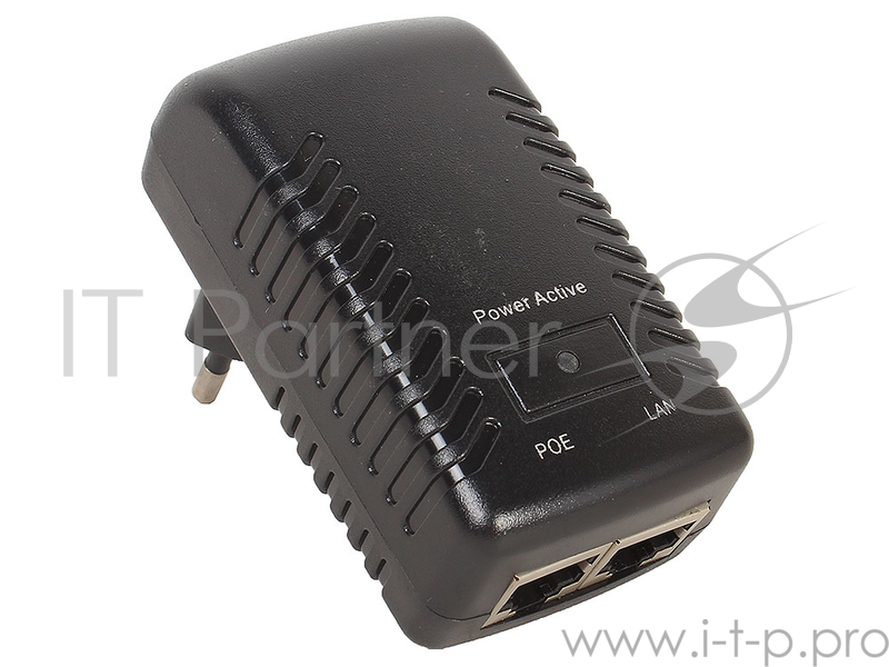 Блок питания для видеокамер ORIENT SAP-24POE AC 100-240V/ DC 24V, 0.5A, вход: RJ45 LAN 10/100, выход: RJ45 PoE тип B (4/5+,7/8-), совместим с оборудов