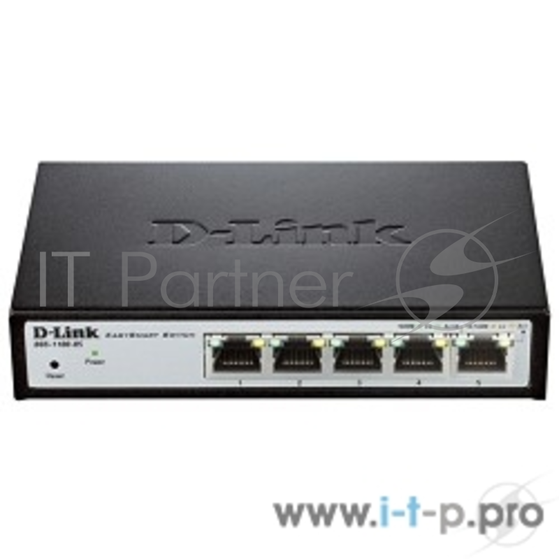 Сетевое оборудование D-Link DGS-1100-05/A1A/B1A Настраиваемый компактный коммутатор EasySmart с 5 портами 10/100/1000Base-T
