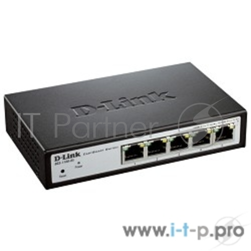 Сетевое оборудование D-Link DGS-1100-05/A1A/B1A Настраиваемый компактный коммутатор EasySmart с 5 портами 10/100/1000Base-T