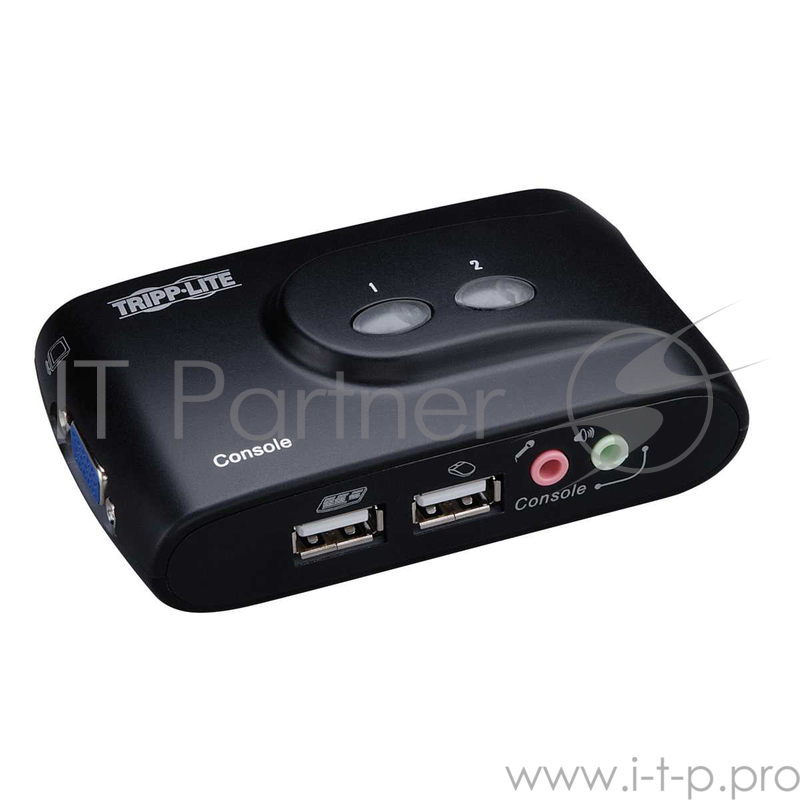 Коммутатор Tripp Lite 2-Port Compact USB KVM Switch w/Audio and Cable