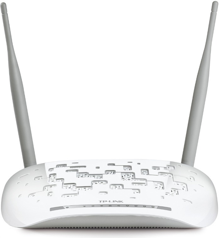 Сетевое оборудование TP-Link TD-W8968 Маршрутизатор со встроенным модемом ADSL2+ , 4x 10/100Mbps, RJ11, 802.11b/g/n, 300Mbps, 1xUSB, 2x5dBi