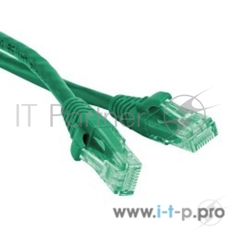 Патч-корд Hyperline PC-LPM-UTP-RJ45-RJ45-C5e-0.3M- Патч-корд U/UTP, Cat.5е, LSZH, 0.3 м, зеленый